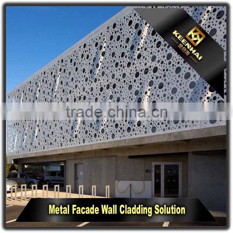 Laser Cutting Exterior Decorative Aluminium Perforated Wall Panels