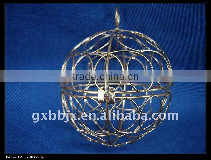 Cuprous iron decorative crafting ball set of two