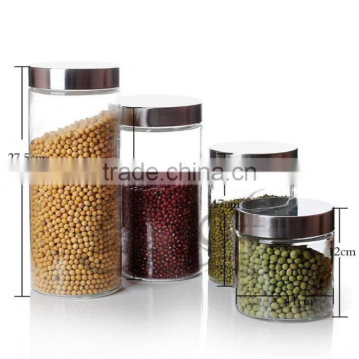 hot sale glass jar / storage glass jar