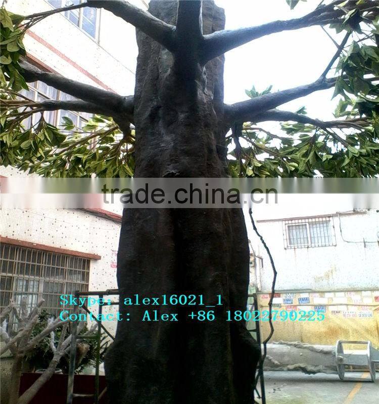 SJ20170210 ornamental foliage plants artificial gloden banyan ficus tree
