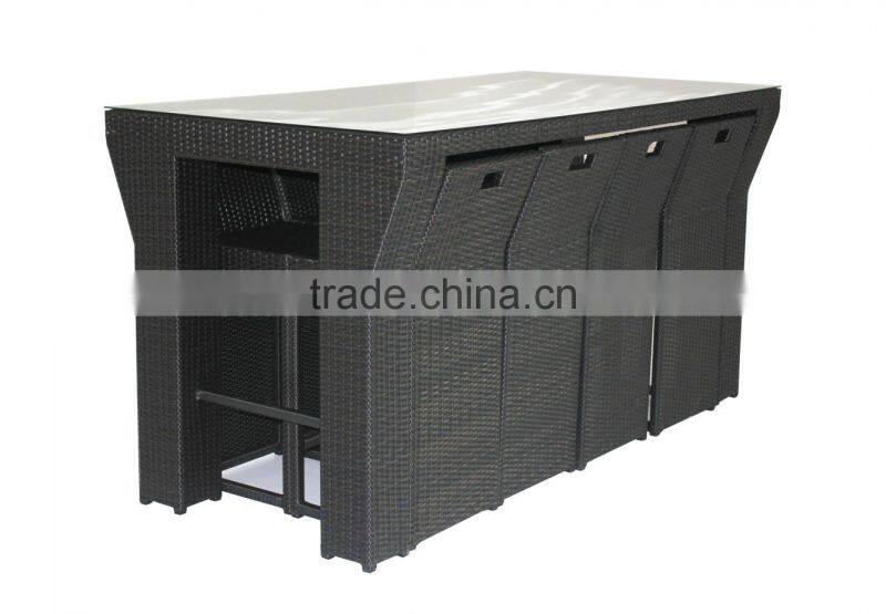 Outdoor furniture rattan bar set T149
