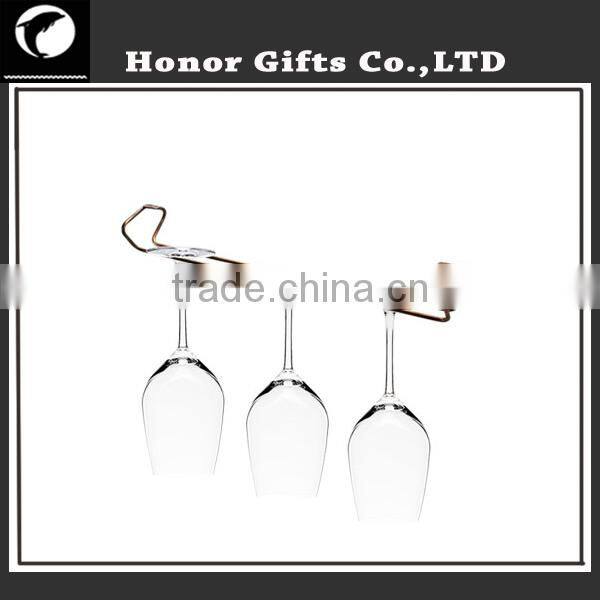 Iron Metal Wine Bottle Holder Glass Stemware Rack