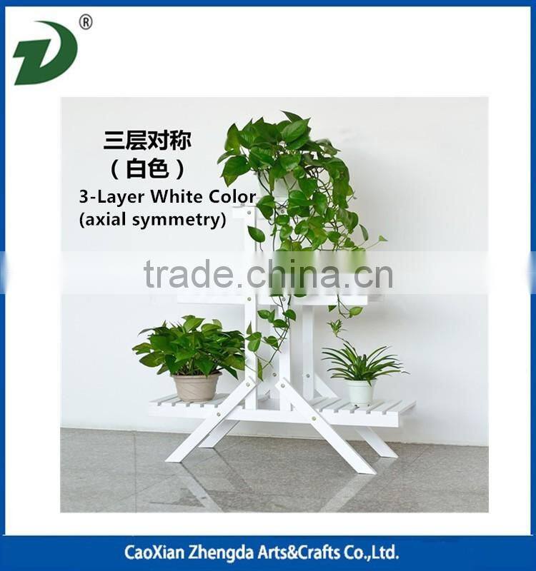 Antique garden decorative wood flower rack flower stand