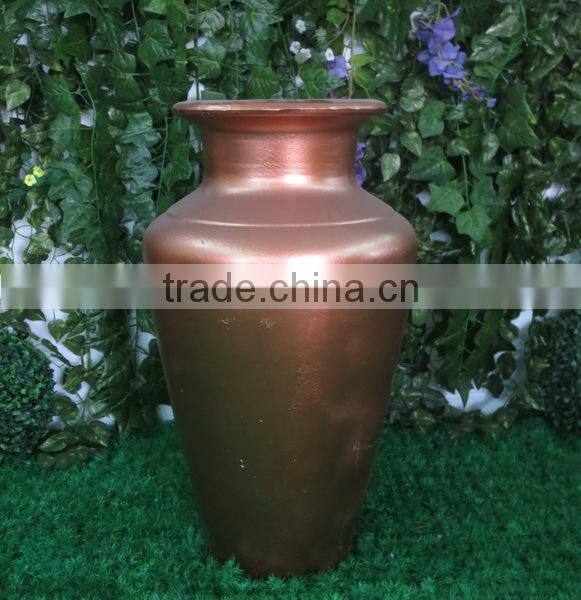 public place or home decoration antique tall floor fiberglass vases