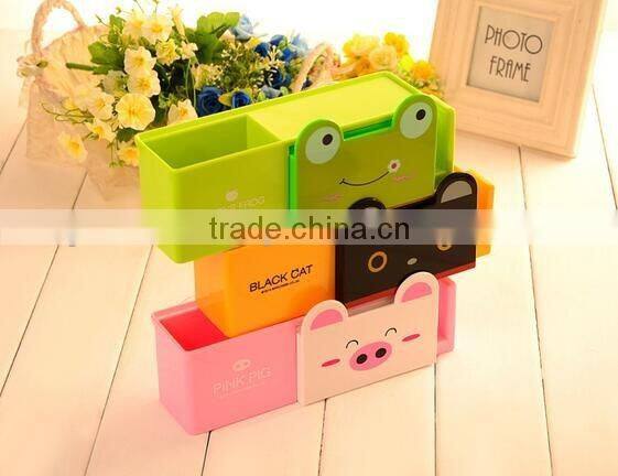 wholesale new design plastic cartoon toothbrush holder toothpaste holder bathroom set