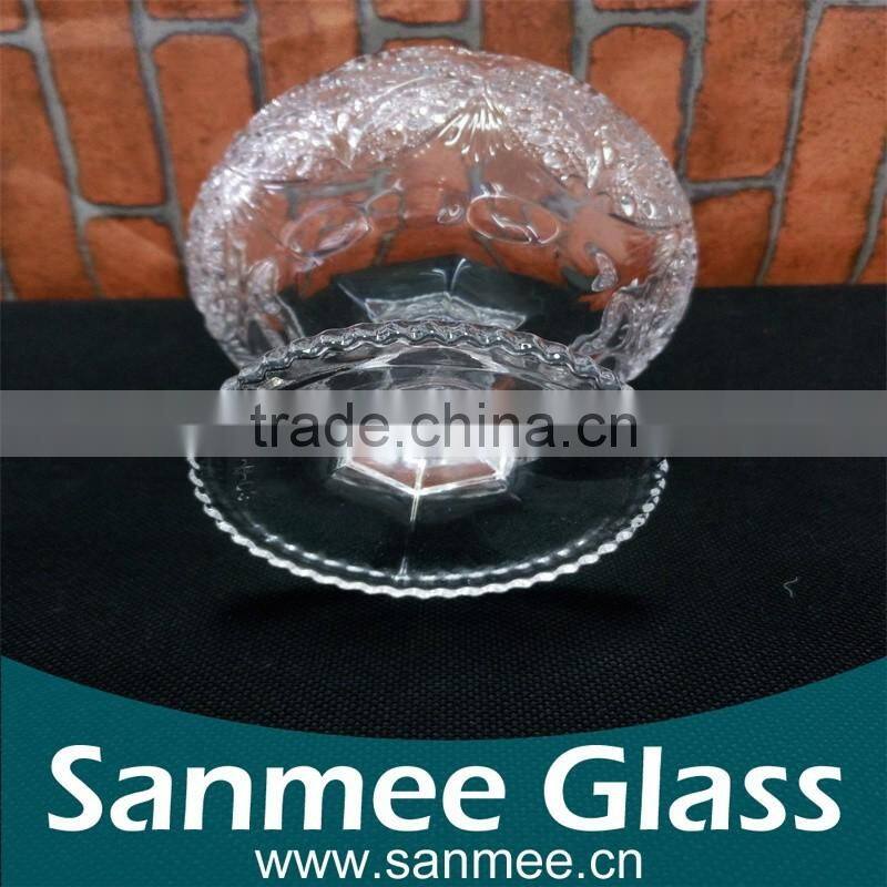 Hot Selling Custom Butterfly Glass Ice Cream Cup