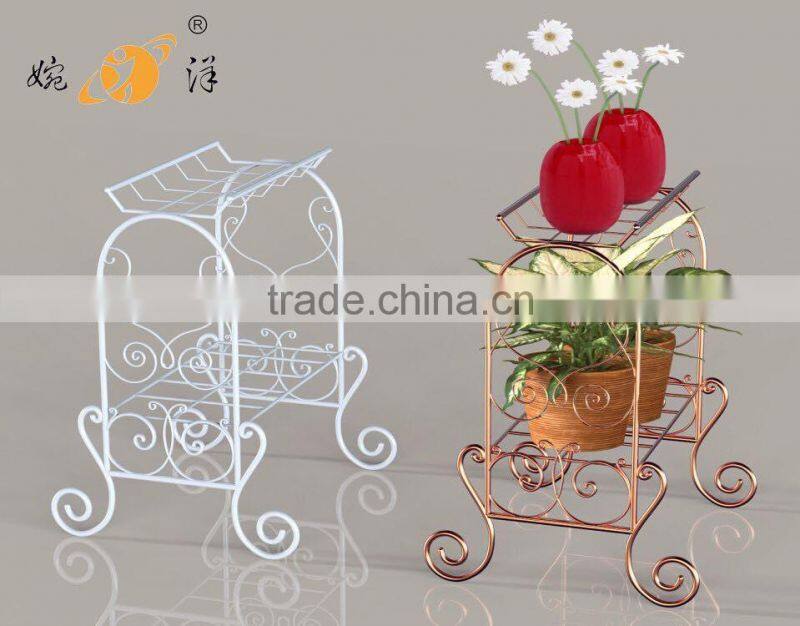 Custom indoor and outdoor decor planter holder handmade metal flower pot stand