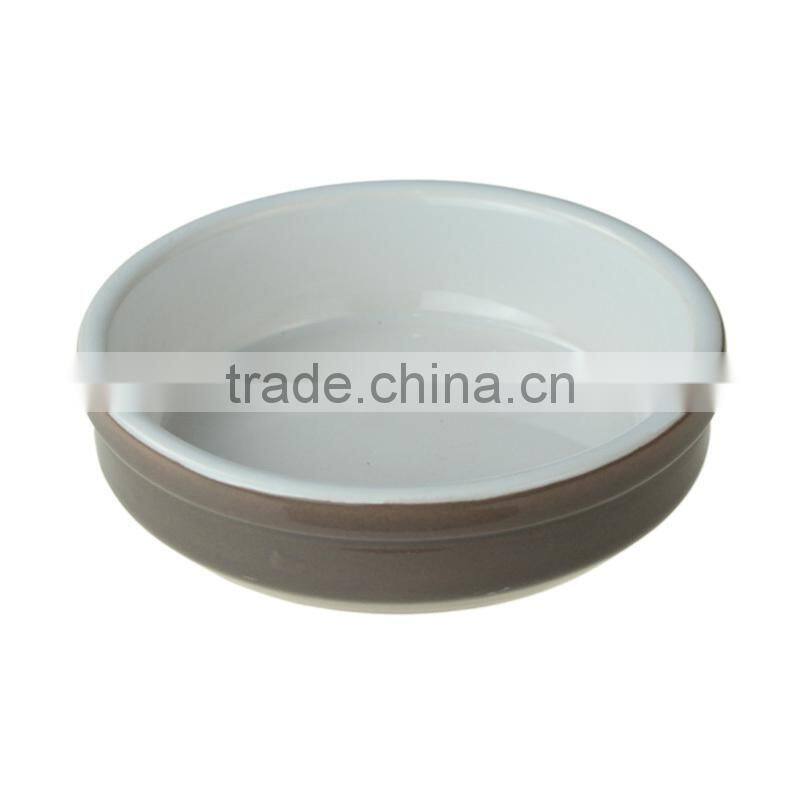 Round shape personalized ceramic snack bowl