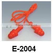 Noise reduction silicone rubber earplugs