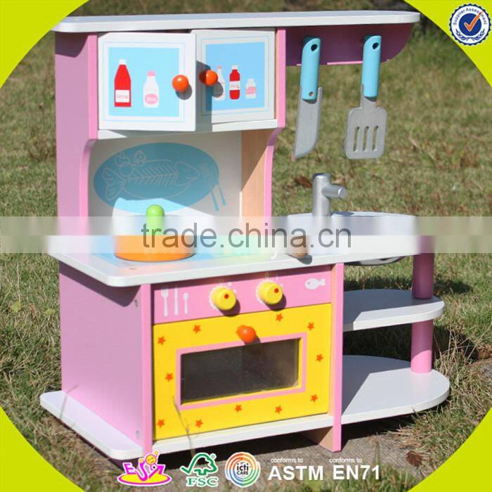 Wholesale wonderful children wooden kitchen toy bring fun hot sale wooden kitchen toy W10C048