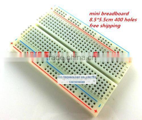 high quality breadboard mini bread board 8.5*5.5CM 400 holes