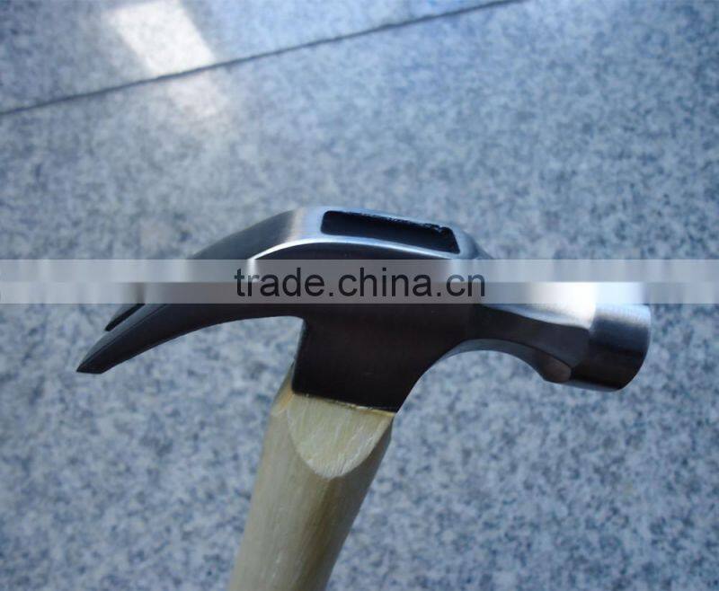 American type Drop Forged Carbon steel Claw Hammer with wooden handle