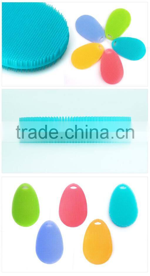 Colourful kitchen dish brush Hottest Newest soft silicon dish brush