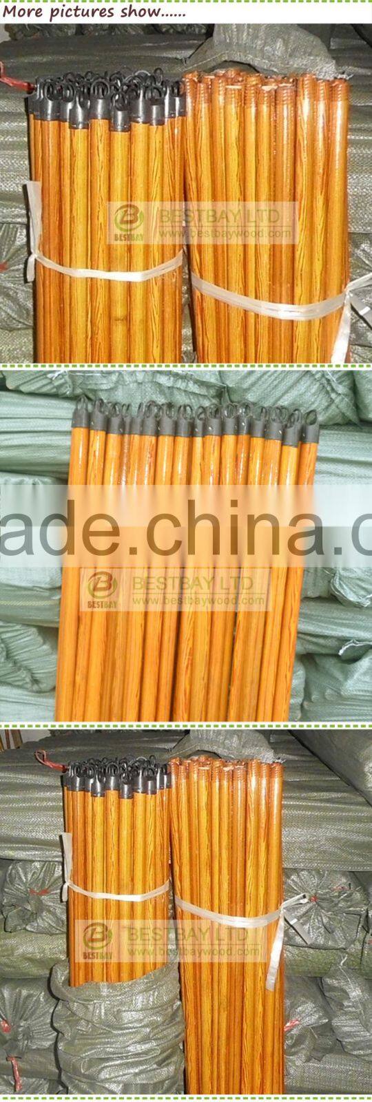 factory direct wholesale pvc coated wooden broom handle/mop stick/broom stick