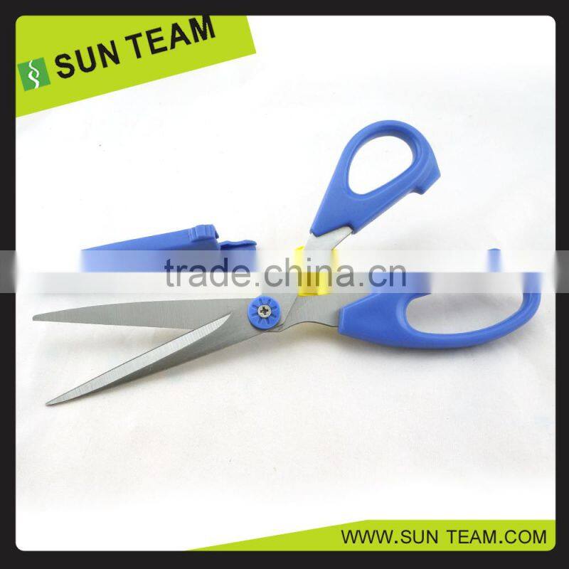 SC192 6-3/4" 9" plastic handle tailor scissors with cap