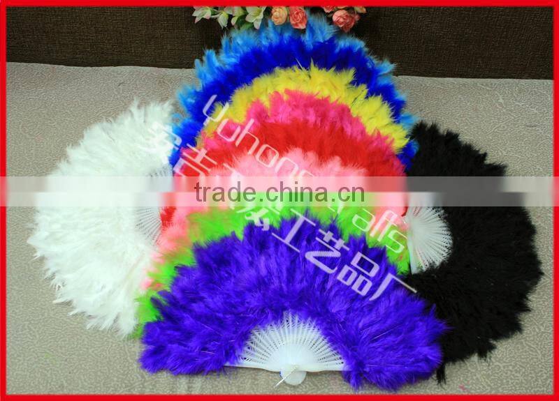 colorful party feather fan for promotion
