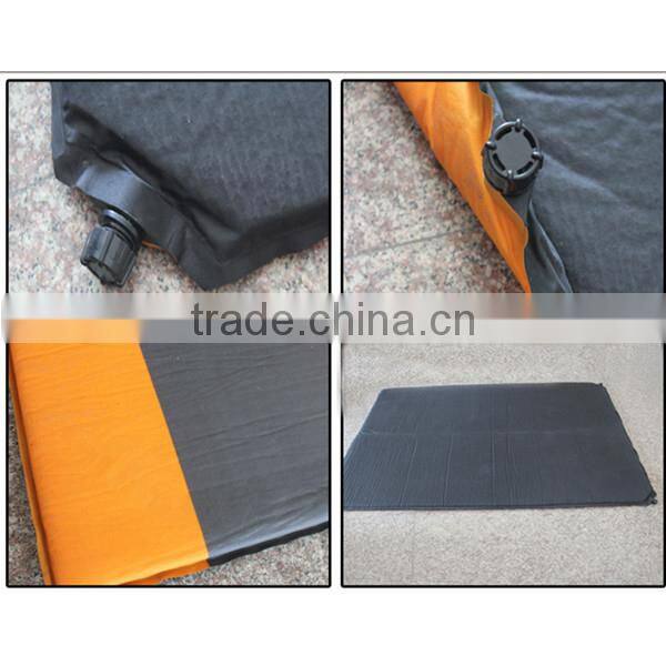 2 person polyster high density memory self inflatable camping mattress