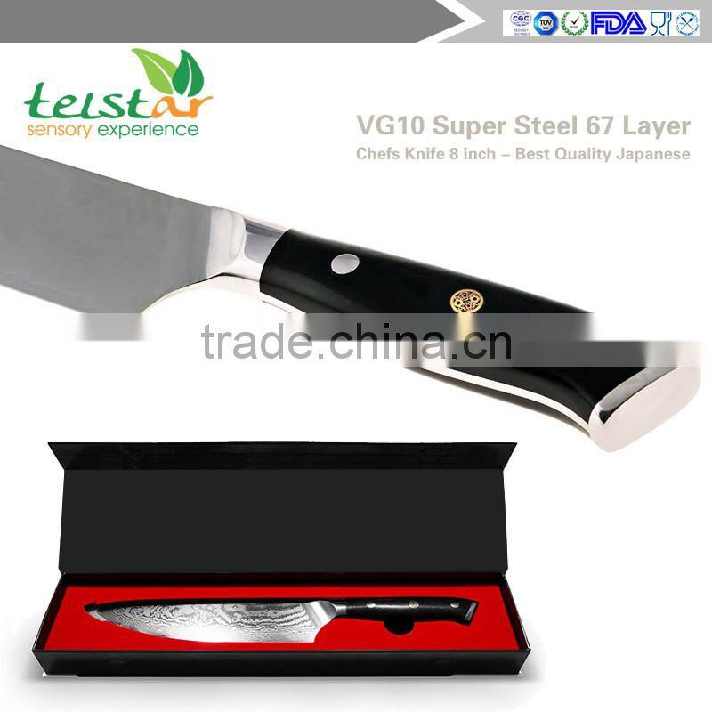 Chefs Knife 8 inch - Best Quality Japanese VG10 Super Steel 67 Layer High Carbon Stainless Steel-Razor Sharp