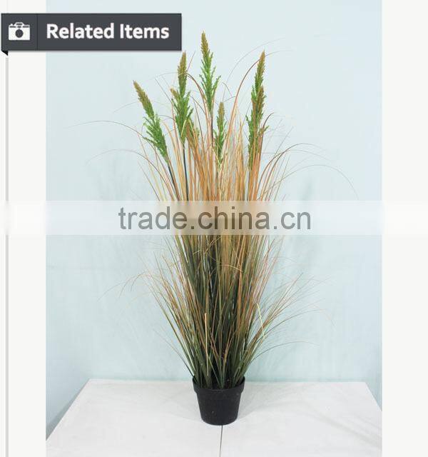 China artificial onion grass real looking autumn grass artificial potted plants for decoration