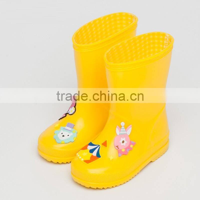 kids cute wellies pvc rain boots manufacturer BSCI hangzhou factory
