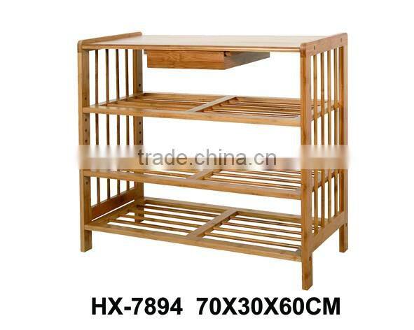 Tier Bamboo Shoe Rack