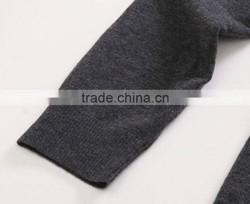 Raidyboer 2016 men's embroider paillette sweater 100%wool v sharp neck