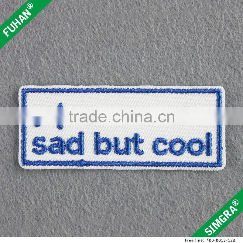 Custom Delicate Sew On Embroidery Badge