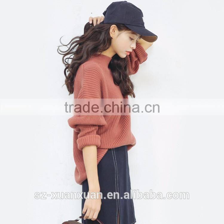 Wholesale winter white women's turtleneck sweater 2016