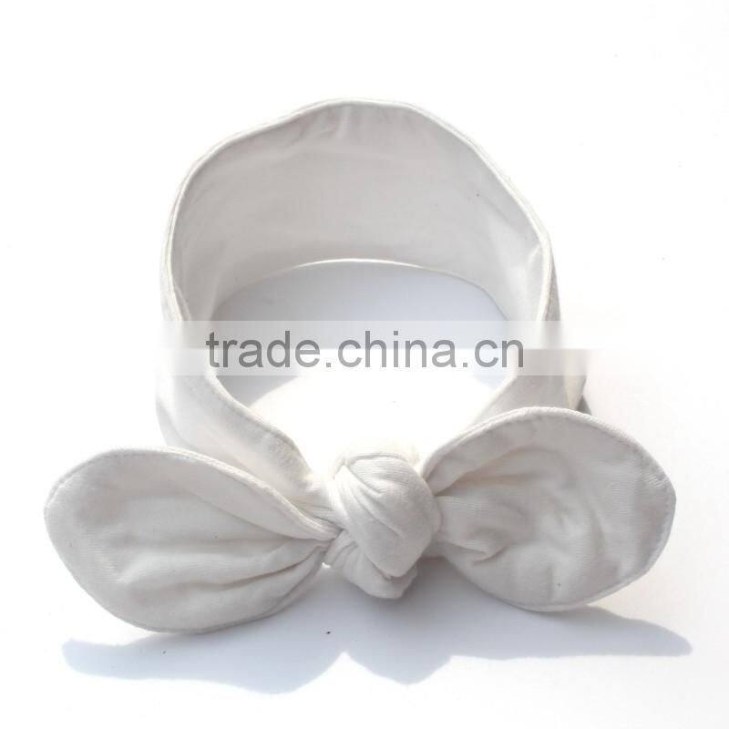 Girl Rabbit Headband Newborn Kids Cotton Elastic Hair Band Baby Top Headband