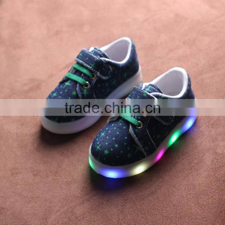 HFR-YS-54 Flashing bling recycled colorful student's glowing light shoes