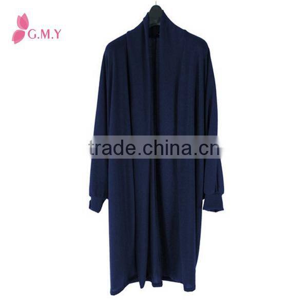 Women's anti-pilling maxi length basic kimono cardigan, fashion design womens tunics