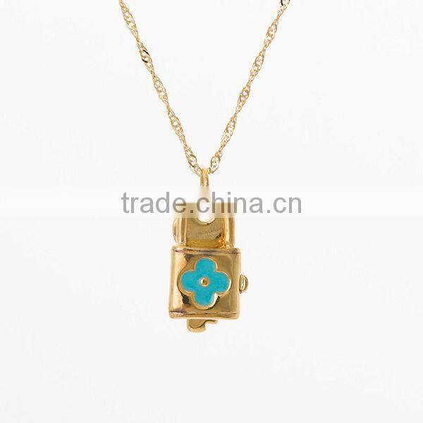 2014 pretty good design silver chain necklace