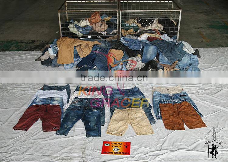 Warehouse Bales 100Kg Brand Name Men Short Pants used clothing dealer