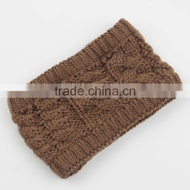 Grils Elastic Woolen Headband Hair Band/Woman Winter Crochet Headbands