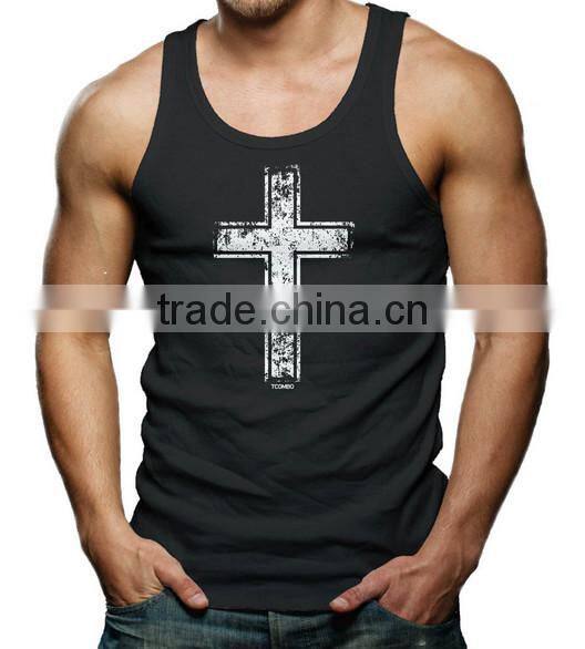 Alibaba china custom gym stringer tank top,blank gym mens stringer singlet wholesale