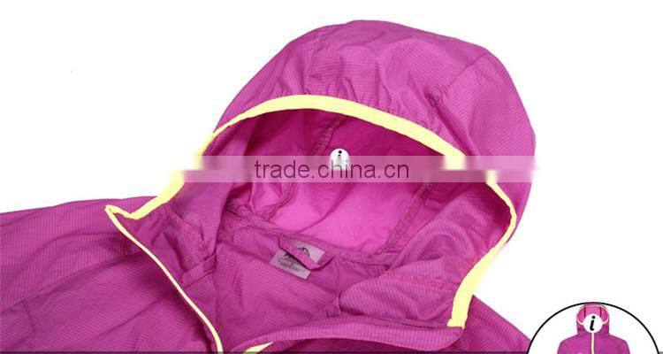 100% Nylon High quality waterproof summer jacket