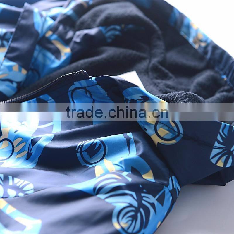 Wholesale children winter jacket fashion print satin jacket bomber jackets for kids