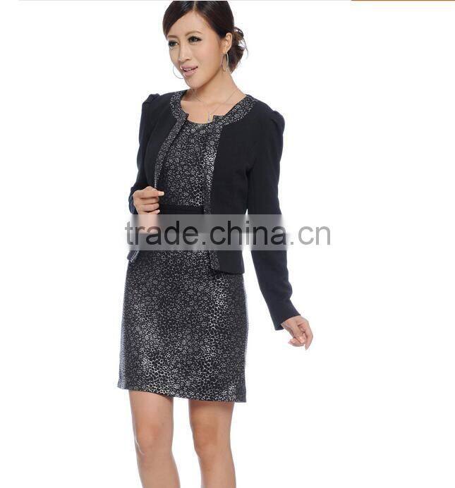 custom high quality cheeap black fancy blouse designs european dress women's suit wholesale