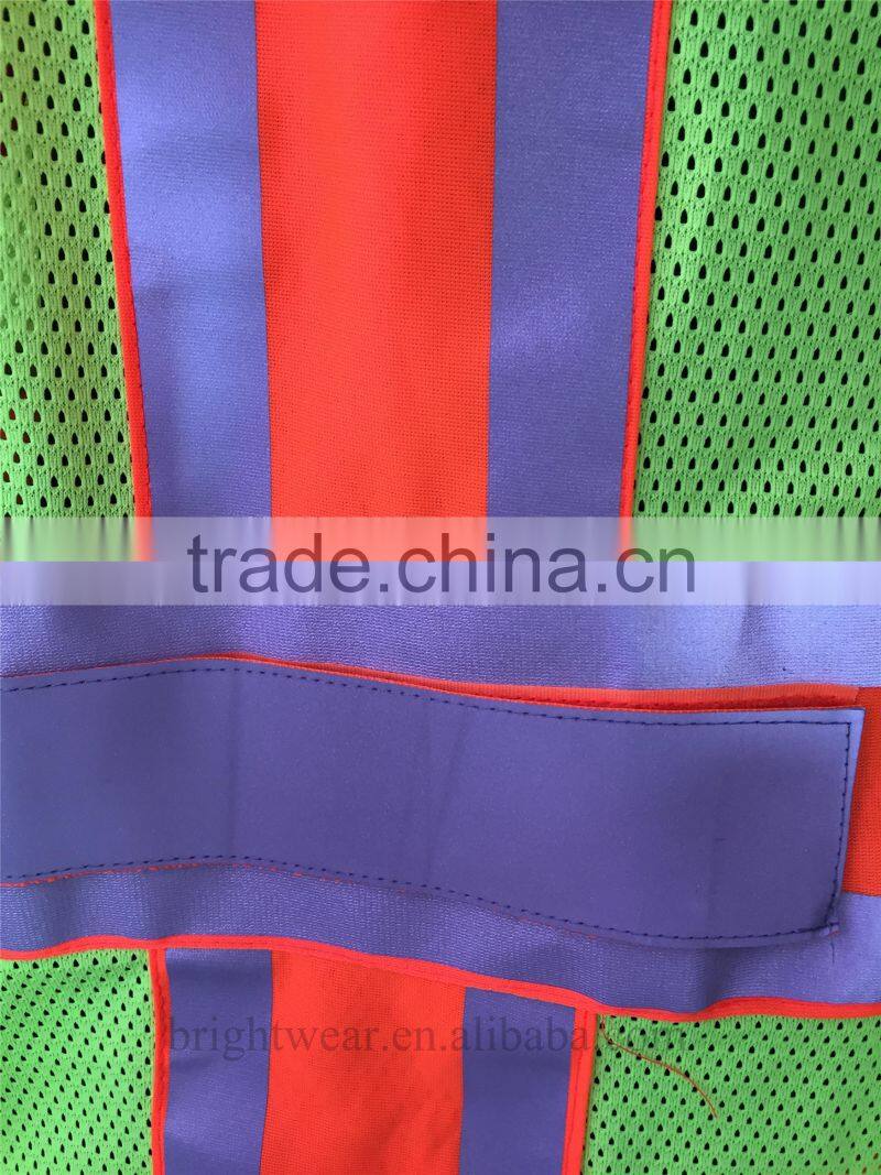 100% polyester ANSI mesh reflective safety vest
