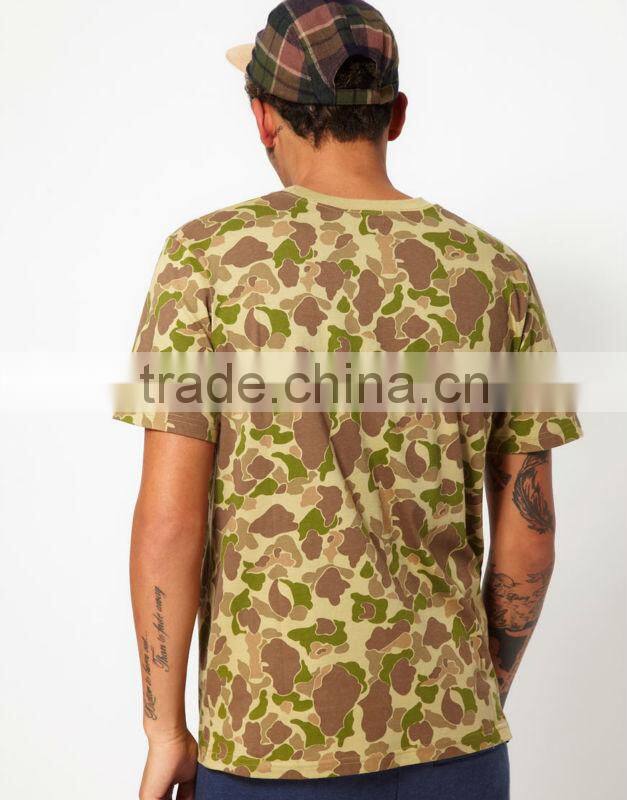all over camo print tee shirts