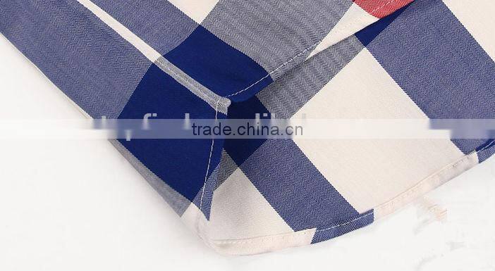 Latest design Egyptian cotton Italian short sleeve plaids plaids casual men shirt