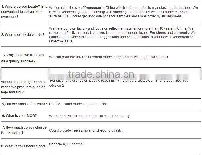 Silver Elastic Laser Cutting Reflective Heat Transfer