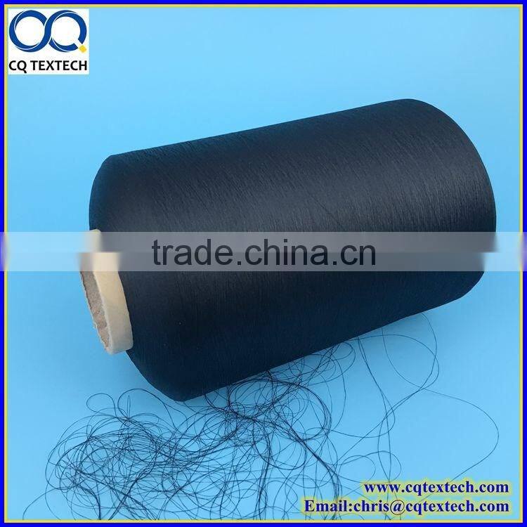 100D/120TPM BLACK POLYESTER YARN for Label Use