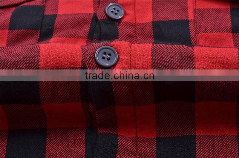 Winter and Autumn fashion new style 100%cotton long sleeve mens plaid shirt