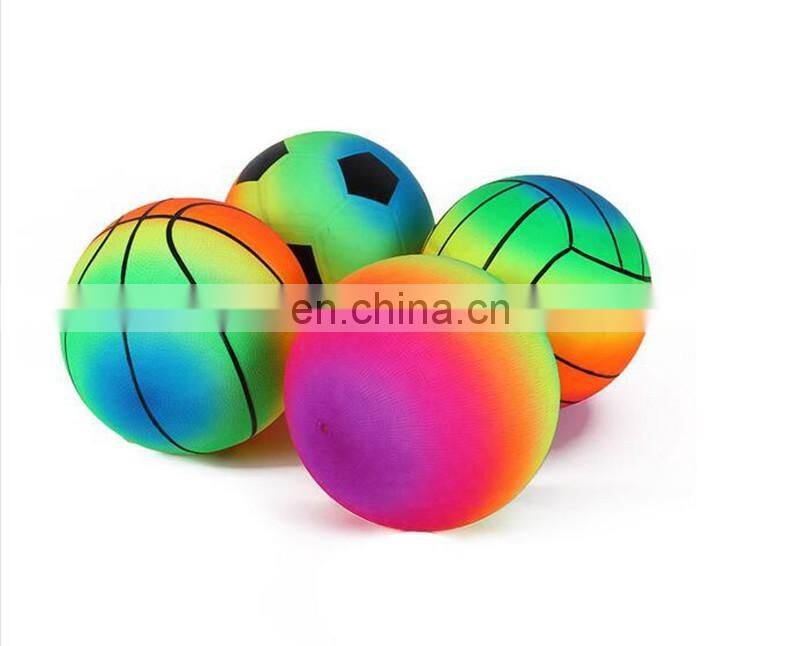 Wholesale Promotional Rainbow PVC Toy Ball