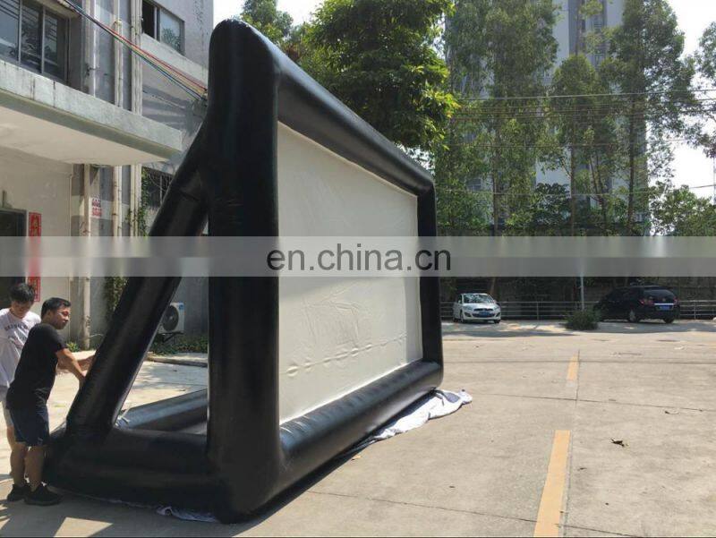 30ft outdoor big inflatable movie screen used outdoor projection advertising TV screen for sale