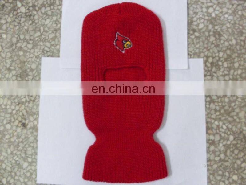 new hot sale custom climing bike 3 hole balaclava knit ski mask knitted mask hats beanie hats caps brown wholesale