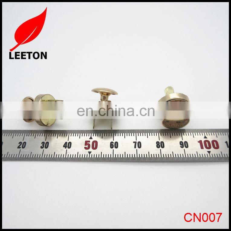 Factory supply 14mm rose gold magnetic button with rivet