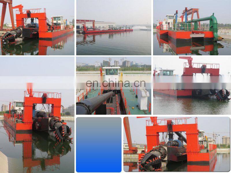 price of 20 inch cutter suction sand dredger machine with standard accessories from china for dredging river and sea