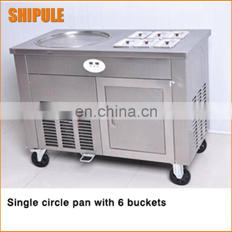Factory Direct Sale Thailand Rolled Fried Ice Cream Machine Shanghai Factory